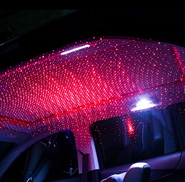 Starry Sky Car Ceiling Lights - USB Interior Atmosphere Lights with Sound Control for a Magical Drive