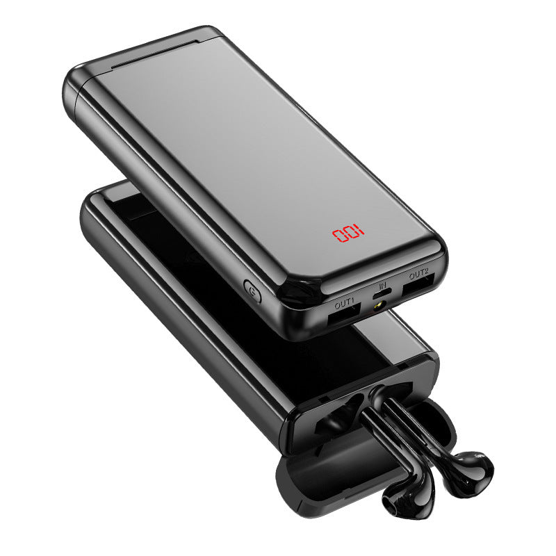 Wireless Bluetooth Headset with Power Bank - Stay Charged and Connected!