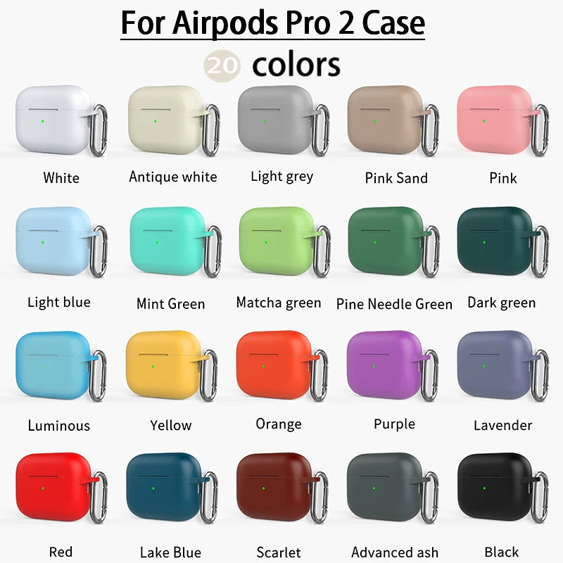 Case for Apple Airpods Pro 2 Case Earphone Accessories Bluetooth Headset Silicone Apple Air Pod Pro 2 Cover Airpods Pro2 Case