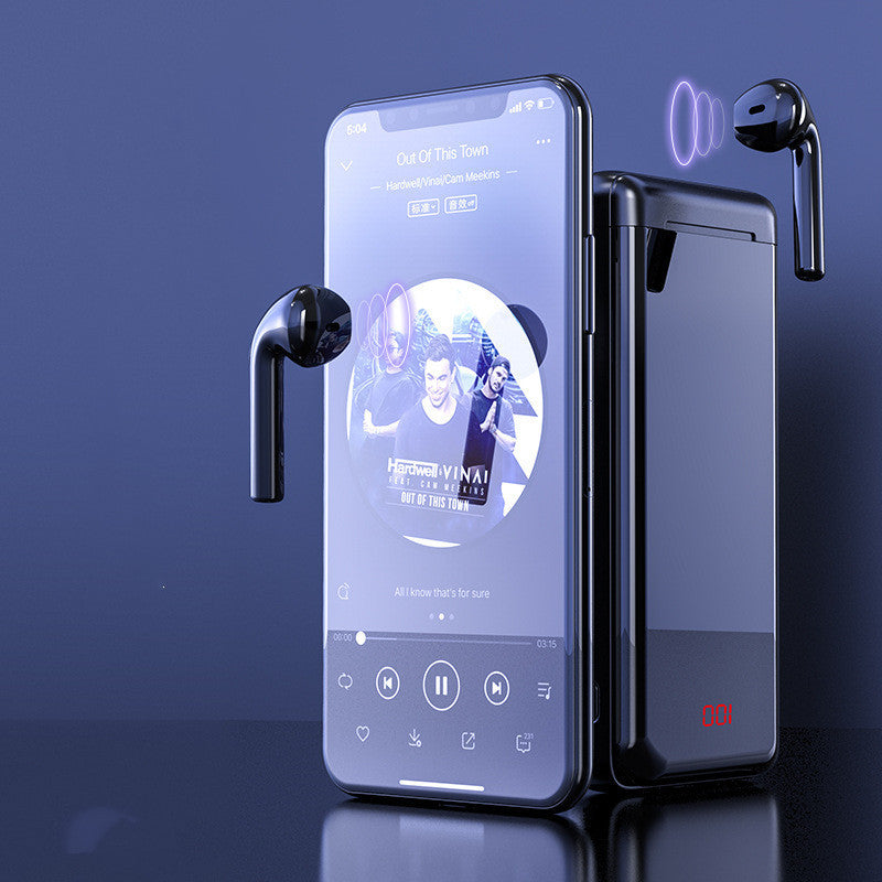 Wireless Bluetooth Headset with Power Bank - Stay Charged and Connected!